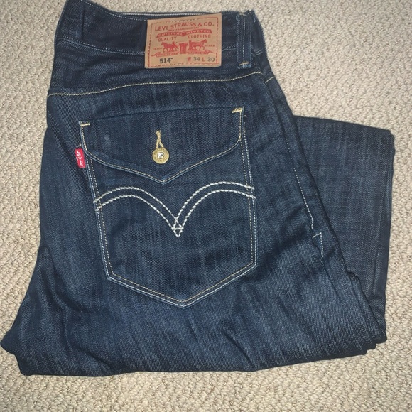 Levis 514 Men's Blue Jeans34x30 - Picture 1 of 5